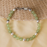 Aventurine Grapes Silver Bracelet
